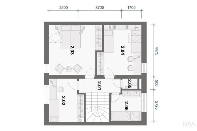 půdorys 2.NP (patro) [18/20]