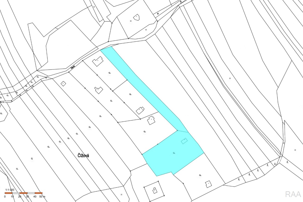 katastrální mapa