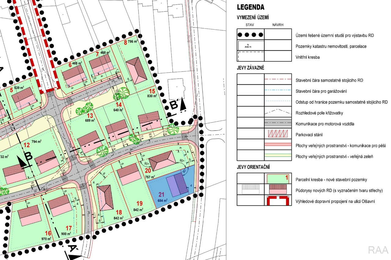 zástavbová studie (mapa)